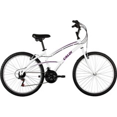 Bicicleta Caloi 21 Marchas Aro 26 Freio V-Brake 100 Sport Feminina
