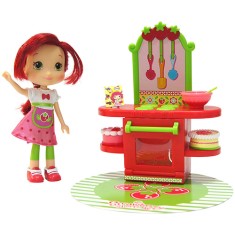 Boneca Moranguinho Playset Cafeteria DTC