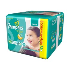 Fralda Pampers Total Confort Tamanho XG Jumbo 72 Unidades Peso Indicado 12 - 15kg
