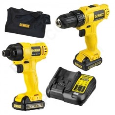 Kit Furadeira / Parafusadeira 3/8 Dewalt - DCK201C2