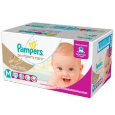 Fralda Pampers Nova Premium Care Tamanho M Hiper 72 Unidades Peso Indicado 6 - 9kg