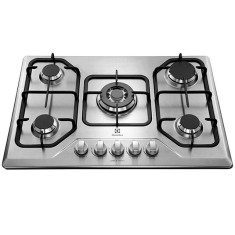 Cooktop Electrolux 5 Bocas Acendimento Superautomático Acabamento Inox GT75X