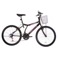 Bicicleta Houston 21 Marchas Aro 24 Freio V-Brake Bristol Peak 2015