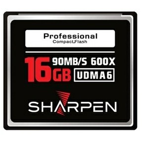 Cartão de Memória Compact Flash Sharpen 16 GB UDMA 6
