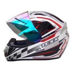 Capacete Texx Bravo GP Fechado Fecho de engate rápido Viseira Antirrisco
