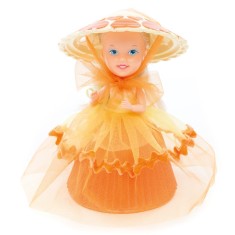 Boneca Cupcake Surpresa do Coração Laranja Estrela
