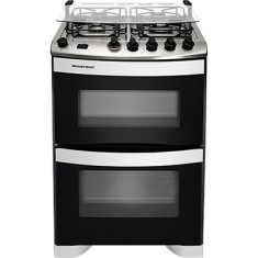 Fogão de Piso Brastemp Clean Maxi 4 Bocas Acendimento Automático com Forno Duplo BFD4NAB