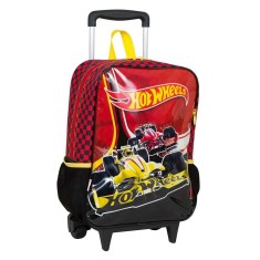 Mochila com Rodinhas Escolar Sestini Hot Wheels 15M G