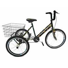 Bicicleta Triciclo Valdo Bike Aro 24 Freio V-Brake Camuflado