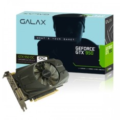 Placa de Video NVIDIA GeForce GTX 950 2 GB GDDR5 128 Bits Galax 95NPH8DHG5OC