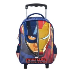Mochila com Rodinhas Escolar Xeryus Vingadores Capitão America Clash 14 6251