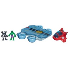 Boneco Marvel Playskool Heroes Veículo Helicarrier 4-1 - Hasbro