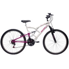 Bicicleta Mormaii 18 Marchas Aro 26 Suspensão Full Suspension Freio V-Brake Fantasy