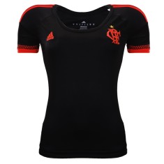 Camisa Torcedor feminina Flamengo III 2016 sem Número Adidas