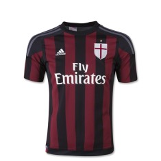 Camisa Torcedor Infantil Milan I 2015/16 sem número Adidas