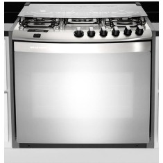 Fogão de Embutir Brastemp Ative Flat Top 5 Bocas Acendimento Automático Acabamento Inox BYS5QAR