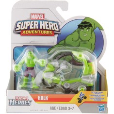 Boneco Hulk Super Hero Adventures com Veículo A8318/A7425 - Hasbro