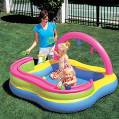 Piscina Inflável 120 l Quadrada Bestway Play Center 52125