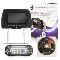 Encosto de Cabeça com DVD Automotive Imports 7 "