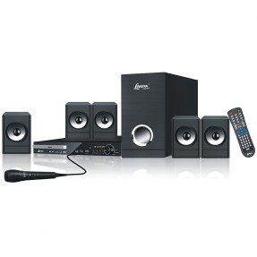 Home Theater Lenoxx com DVD 380 W 5.1 Canais Karaokê HT-728