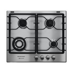 Cooktop Brastemp Gourmand 4 Bocas Acendimento Superautomático Acabamento Inox BDK60A