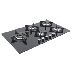 Cooktop Tramontina Design Collection Penta Glass Flat 5 Bocas Acendimento Superautomático 94731104