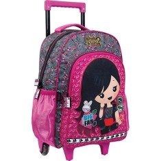 Mochila com Rodinhas Escolar Tilibra Plush Poison Luxo G 148563
