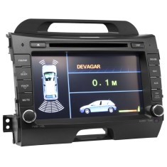 Central Multimídia Automotiva H-Buster 7 " Sensor de Estacionamento HBO-8948KI