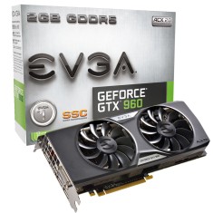 Placa de Video NVIDIA GeForce GTX 960 2 GB GDDR5 128 Bits EVGA 02G-P4-2966-KR