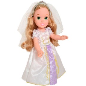 Boneca Princesas Disney Rapunzel Noiva Mimo