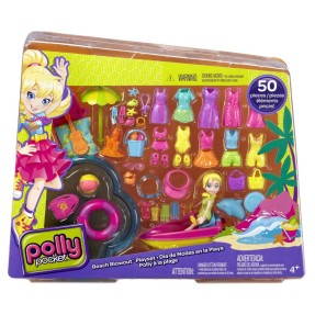 Boneca Polly Diversão na Praia 50 Peças Mattel