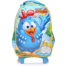 Mochila com Rodinhas Escolar Xeryus Galinha Pintadinha Surpresa 14 5831