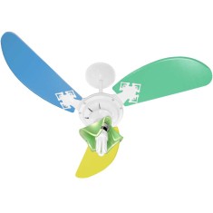 Ventilador de Teto Venti-Delta New Colors 3 Pás 3 Velocidades