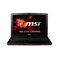 Notebook MSI Gamer Intel Core i5 4210H 4ª Geração 4GB de RAM HD 1 TB 15,6" GeForce GTX 950M Windows 10 GP62 2QE Leopard Pro