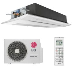 Ar Condicionado Split Cassete LG 11000 BTUs Inverter Controle Remoto Frio AT-Q12GULA0