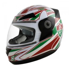 Capacete Protork Fluminense FC Fechado Viseira Antirrisco