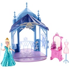 Boneca Frozen Mini Castelo com Elsa Mattel