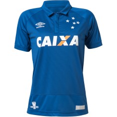 Camisa Torcedor feminina Cruzeiro I 2016 sem Número Umbro