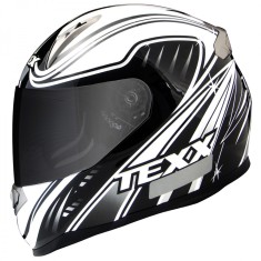 Capacete Texx Race Sleek Double Vision Fechado Visor Solar Viseira Antirrisco