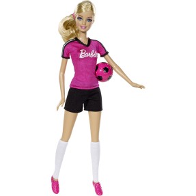 Boneca Barbie Jogadora de Futebol Mattel