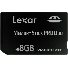 Cartão de Memória Memory Stick PRO Duo Lexar Platinum II 8 GB LMSPD8GBBBNL