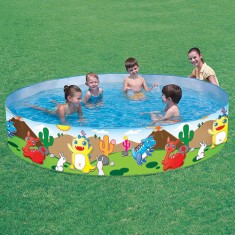 Piscina Snapset 1.612 l Redonda Bestway Dinossauros 55001