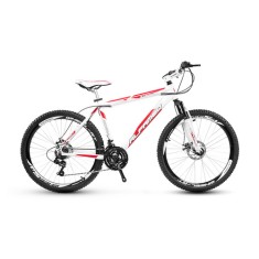 Bicicleta Mountain Bike Alfameq 24 Marchas Aro 26 Suspensão Dianteira Freio a Disco Stroll