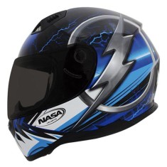Capacete Nasa SH-881 Fechado Fecho de engate rápido Viseira Antirrisco
