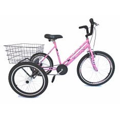 Bicicleta Triciclo Valdo Bike Aro 24 Freio V-Brake Borboleta