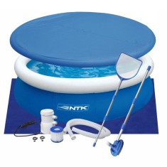 Piscina Inflável 3.800 l Redonda Nautika P4600 com Bomba Filtrante