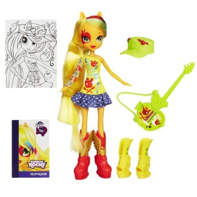 Boneca My Little Pony Equestria Girls Rainbow Rocks Apple Jack Hasbro