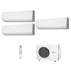 Ar Condicionado Multi Split Fujitsu 23000 BTUs Inverter Controle Remoto Quente/Frio AOBG24LAT3 / ASBG12LMCA