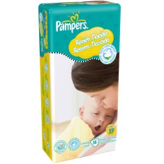 Fralda Pampers Tamanho XP 38 Unidades Peso Indicado 3 - 6kg