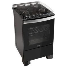Fogão de Piso Atlas 4 Bocas Acendimento Superautomático Top Gourmet Glass